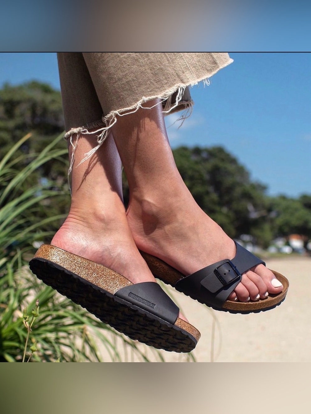 Birkenstock Women's Black Madrid Single-buckle Sandals 6.5 37